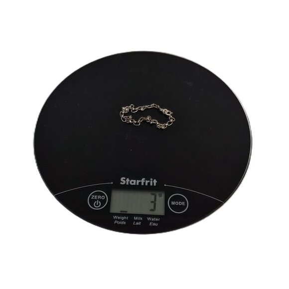 VTG 835 Silver Bracelet by Friedrich Binder Germany 7" Minimalist Chain Nordic - Picture 4 of 5